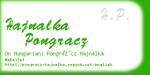 hajnalka pongracz business card